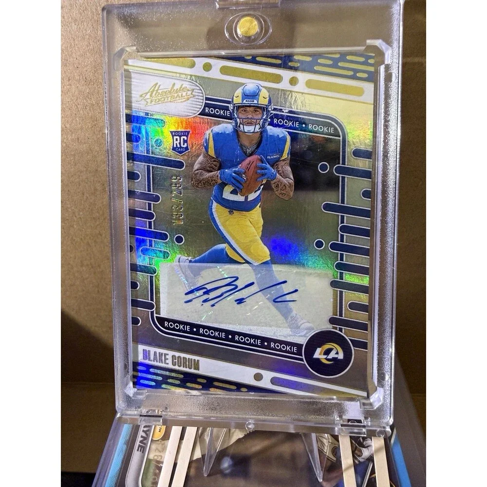 2024 Absolute Rookies Blake Corum #168 Spectrum Signatures Auto /299 Rams🔥🔥